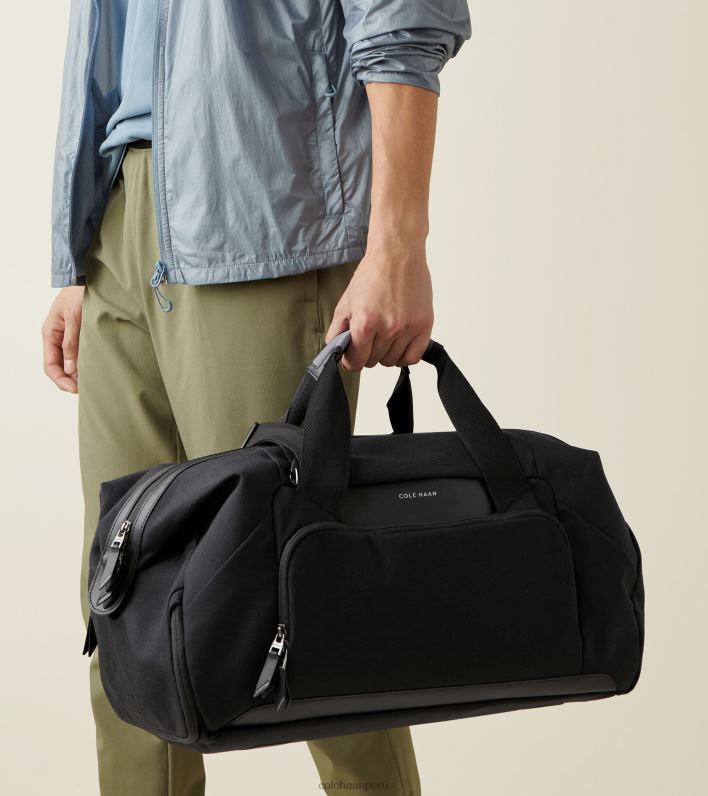 hombres negro Cole Haan superar la bolsa de lona accesorios 8FVV554