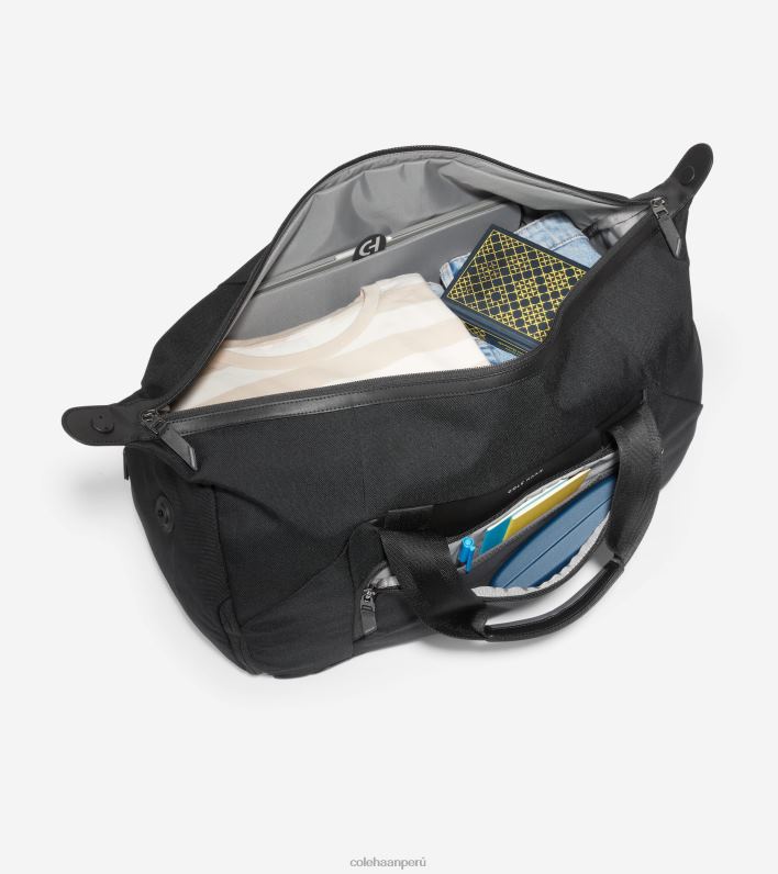 hombres negro Cole Haan superar la bolsa de lona accesorios 8FVV554