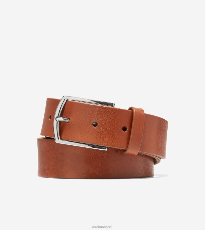 hombres bronceado británico Cole Haan cinturón Washington perforado de 35 mm accesorios 8FVV572