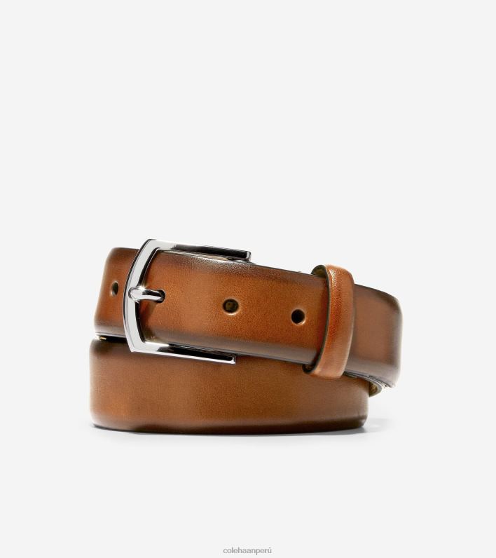 hombres bronceado británico Cole Haan cinturón lewis de 32 mm de piel bruñida accesorios 8FVV565