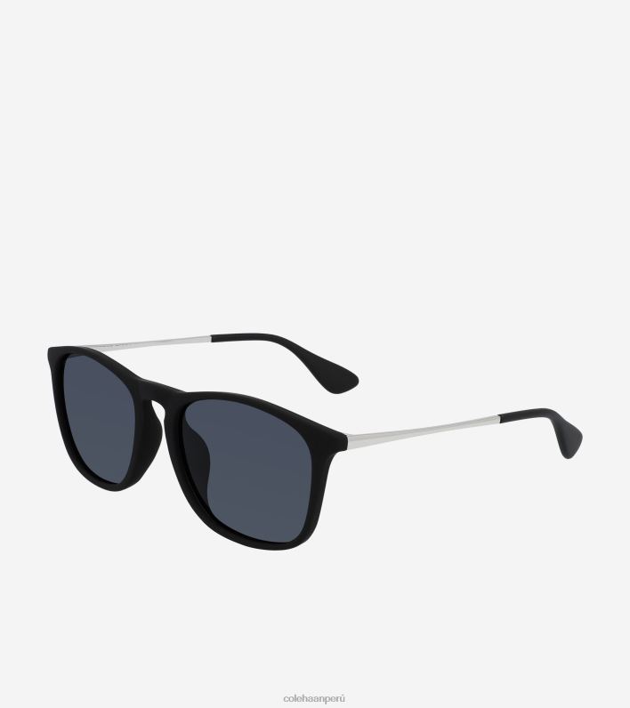 hombres negro Cole Haan gafas de sol cuadradas retro accesorios 8FVV582