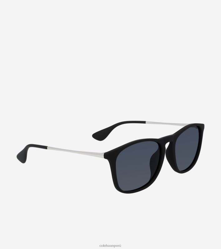 hombres negro Cole Haan gafas de sol cuadradas retro accesorios 8FVV582