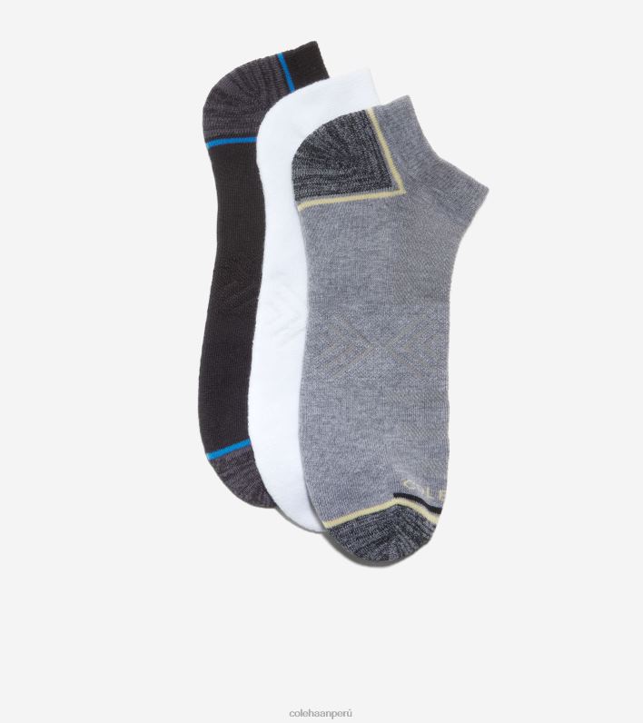 hombres negro surtido Cole Haan Pack de 3 calcetines invisibles de alto rendimiento accesorios 8FVV609
