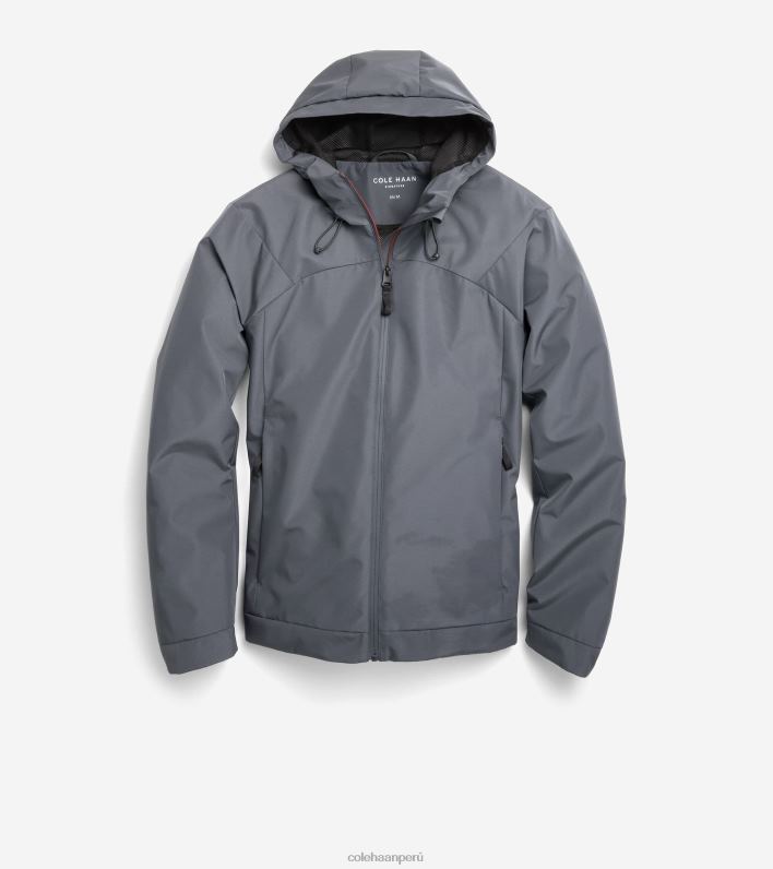 hombres gris Cole Haan chaqueta para correr ropa 8FVV559