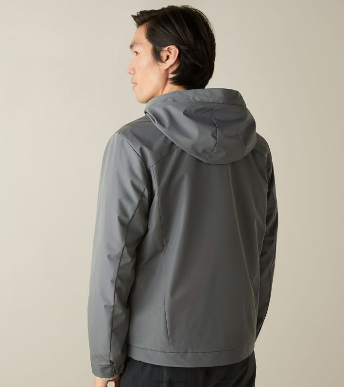 hombres gris Cole Haan chaqueta para correr ropa 8FVV559