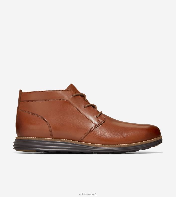 hombres asado oscuro Woodbury Cole Haan botas chukka originales calzado 8FVV468