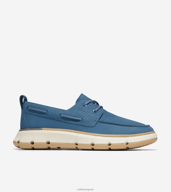 hombres alférez azul-angora-goma Cole Haan 4.zapato náutico de regata zerogrand calzado 8FVV255