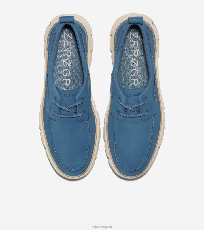 hombres alférez azul-angora-goma Cole Haan 4.zapato náutico de regata zerogrand calzado 8FVV255