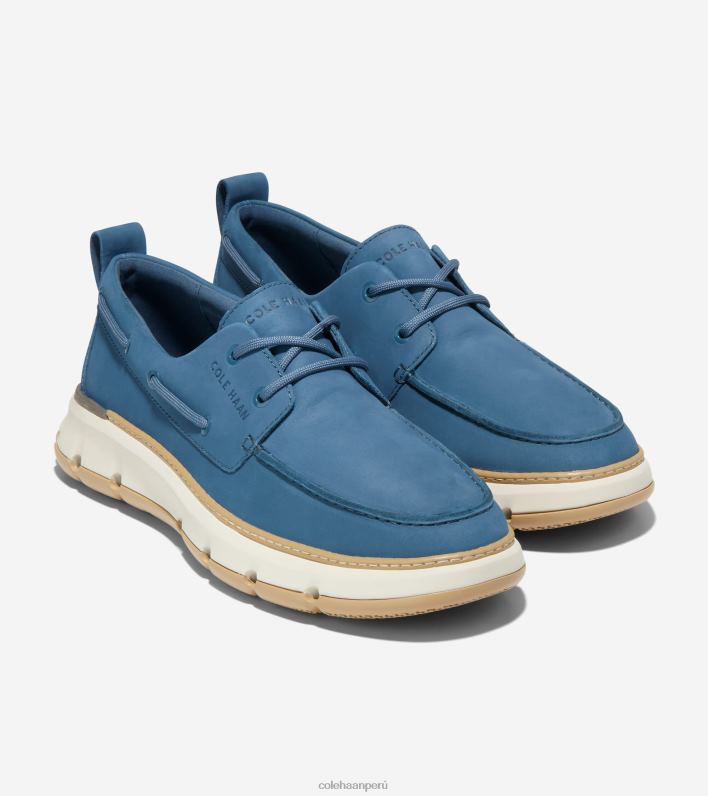 hombres alférez azul-angora-goma Cole Haan 4.zapato náutico de regata zerogrand calzado 8FVV255