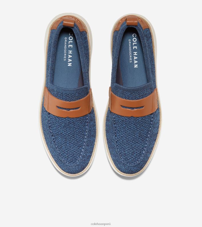 hombres alférez azul stitchlite-británico bronceado Cole Haan mocasines grandpro topspin calzado 8FVV322