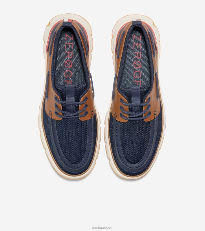 hombres blazer azul marino-británico tan-marfil Cole Haan 4.zapato náutico de regata zerogrand calzado 8FVV257