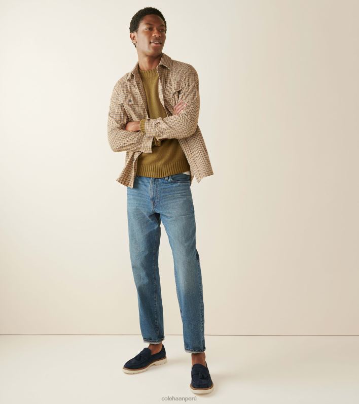 hombres blazer azul marino-garceta Cole Haan mocasines clásicos americanos con borlas calzado 8FVV451