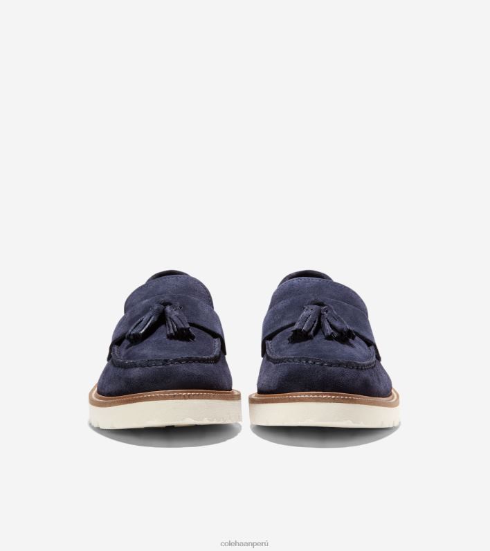 hombres blazer azul marino-garceta Cole Haan mocasines clásicos americanos con borlas calzado 8FVV451
