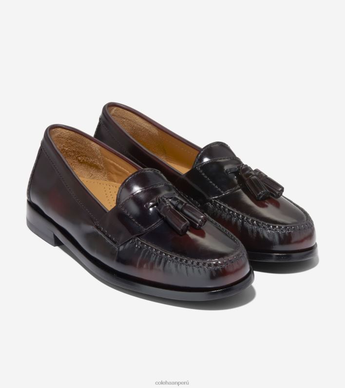 hombres borgoña Cole Haan mocasines con borlas calzado 8FVV477