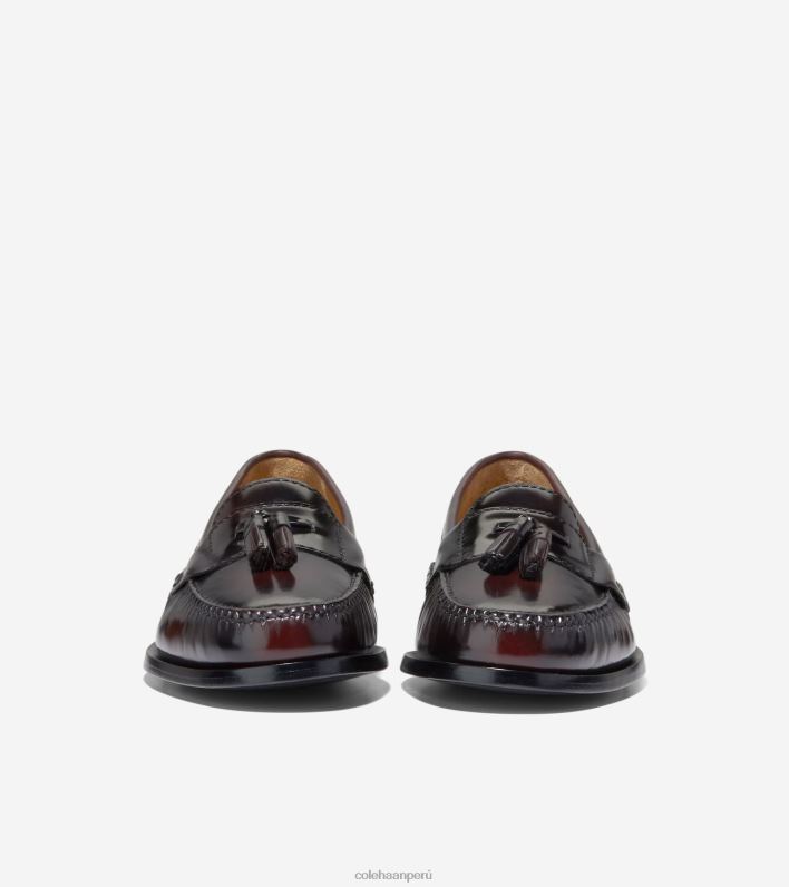 hombres borgoña Cole Haan mocasines con borlas calzado 8FVV477