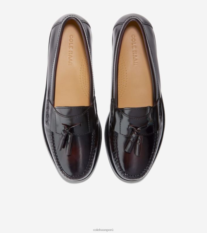 hombres borgoña Cole Haan mocasines con borlas calzado 8FVV477