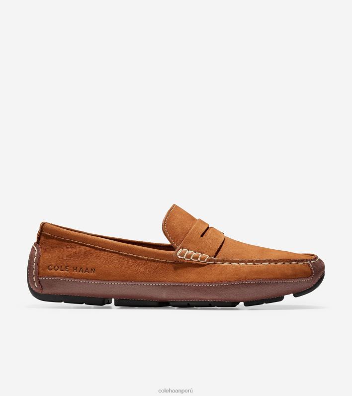 hombres bronceado británico Cole Haan conductor del penique de wyatt calzado 8FVV415