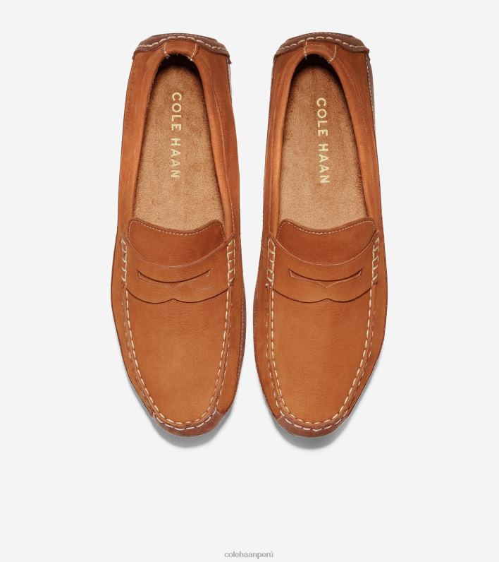 hombres bronceado británico Cole Haan conductor del penique de wyatt calzado 8FVV415