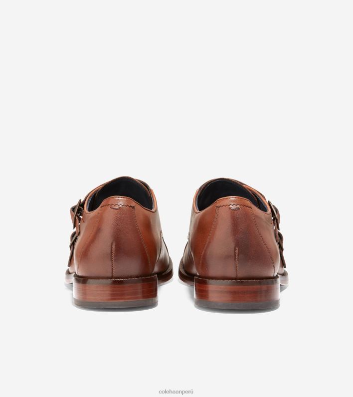 hombres bronceado británico Cole Haan correa de monje harrison calzado 8FVV474
