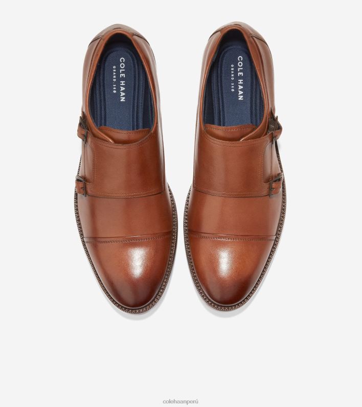 hombres bronceado británico Cole Haan correa de monje harrison calzado 8FVV474