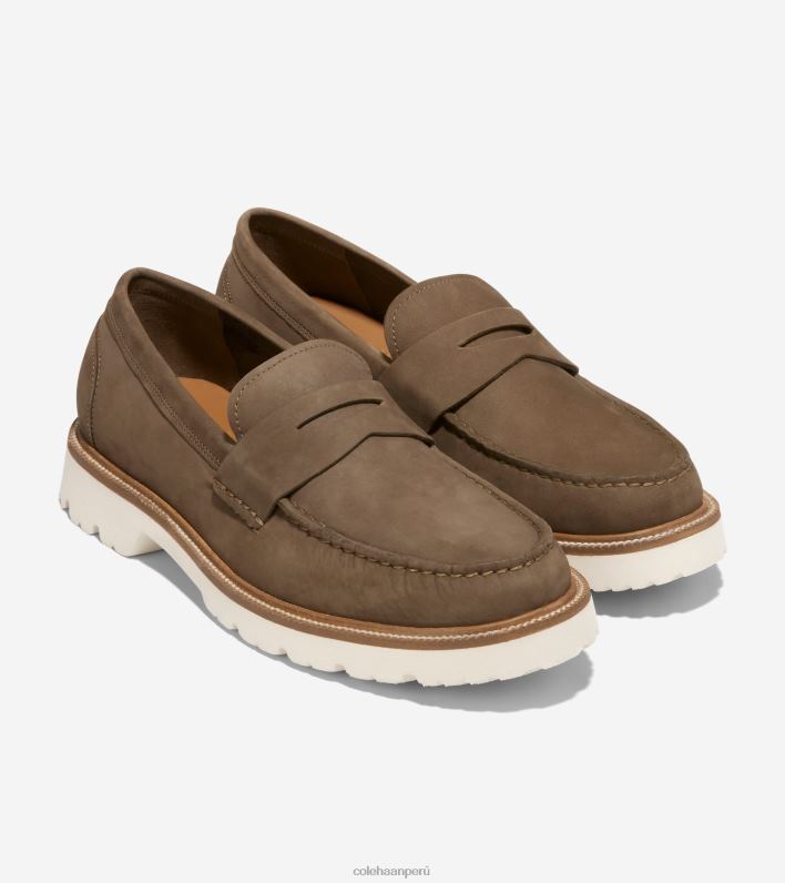 hombres garceta nubuck trufada Cole Haan mocasines clásicos americanos calzado 8FVV377