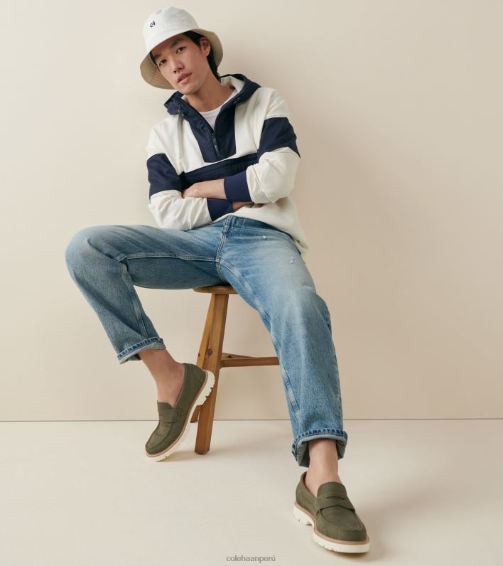 hombres garza de hoja de té Cole Haan mocasines clásicos americanos calzado 8FVV374