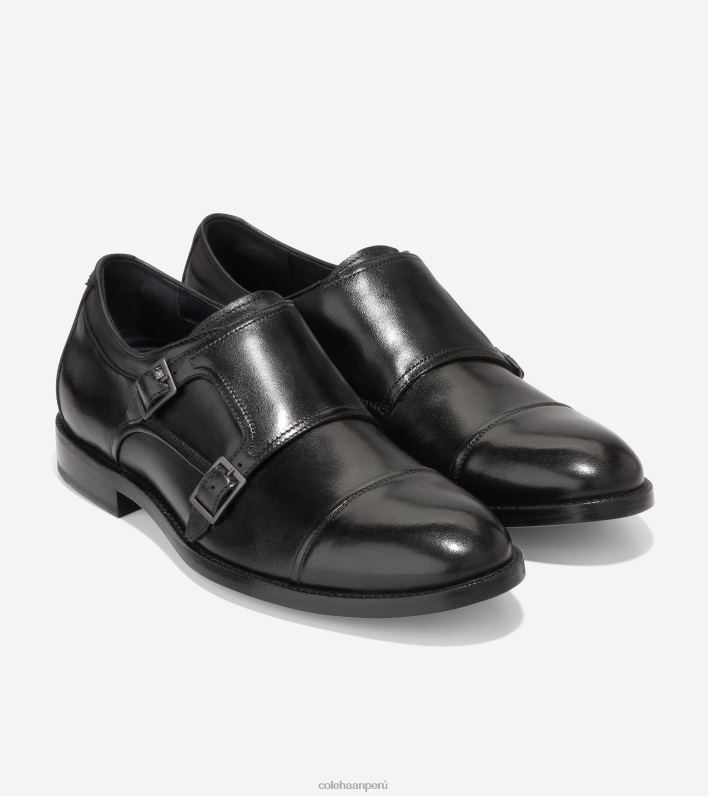 hombres negro Cole Haan correa de monje harrison calzado 8FVV473