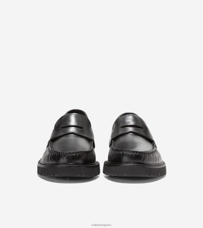 hombres negro Cole Haan mocasines clásicos americanos calzado 8FVV373