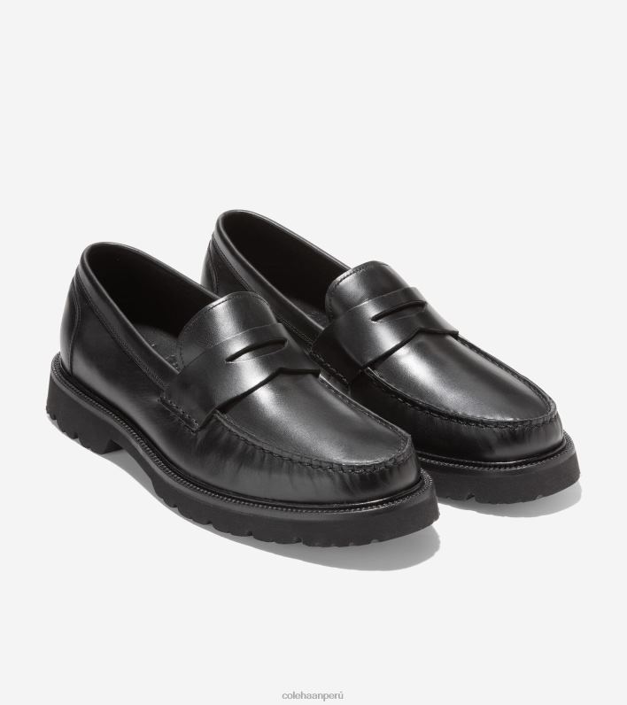 hombres negro Cole Haan mocasines clásicos americanos calzado 8FVV373