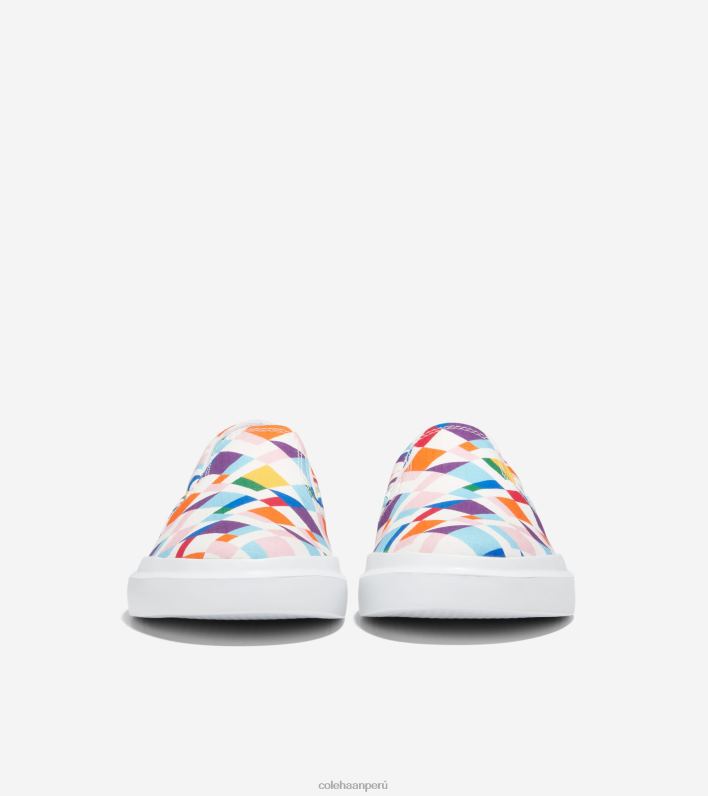 hombres orgullo multicolor Cole Haan tenis grandpro rally de lona sin cordones calzado 8FVV282