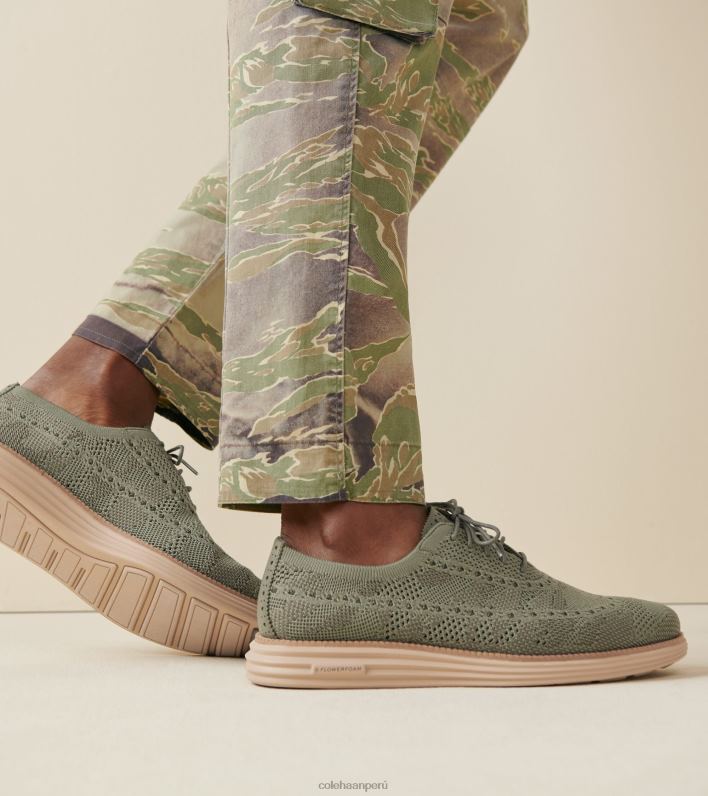 hombres Stitchlite de camuflaje verde oliva con profundidad de hoja de té Cole Haan originalgrand remasterizado longwing oxford calzado 8FVV443