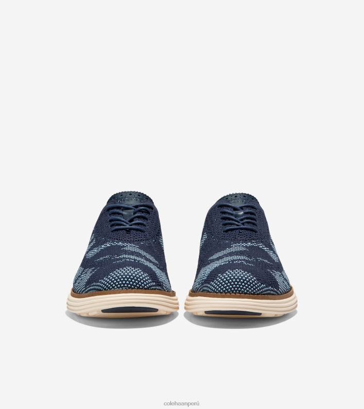 hombres blazer azul marino-campana camo stitchlite Cole Haan oxford de punta de ala remasterizado original grand calzado 8FVV445