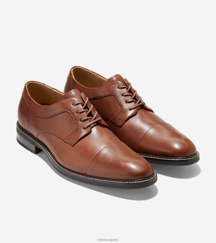 hombres bronceado británico Cole Haan Warren puntera Oxford calzado 8FVV398