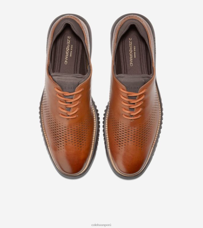 hombres bronceado británico-java Cole Haan 2. punta de ala láser zerogrand oxford calzado 8FVV270
