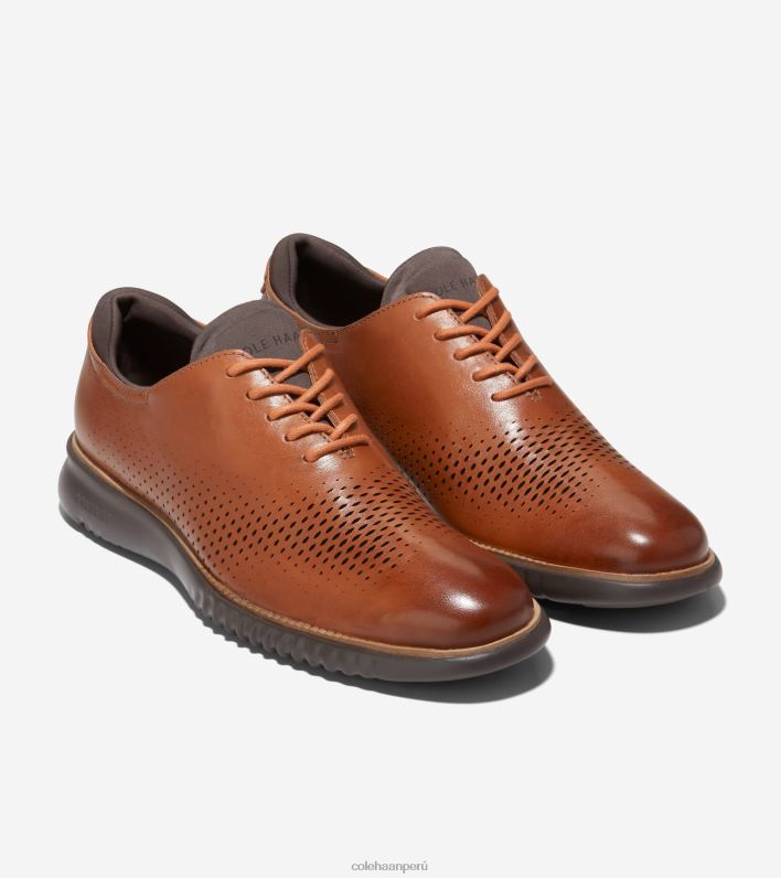 hombres bronceado británico-java Cole Haan 2. punta de ala láser zerogrand oxford calzado 8FVV270