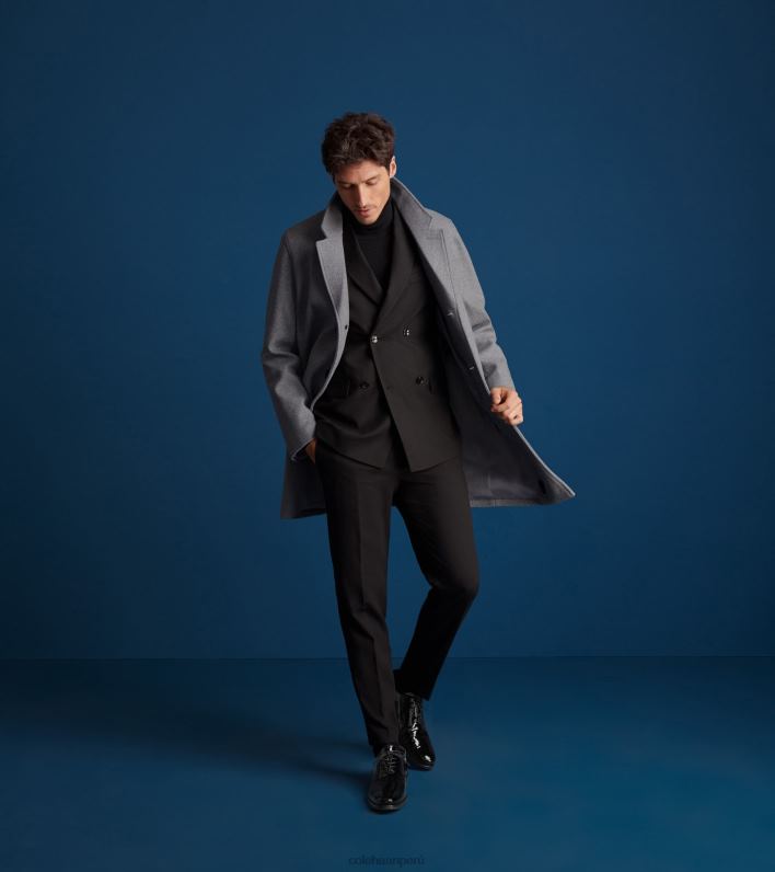 hombres charol negro Cole Haan washington grand laser punta de ala oxford calzado 8FVV422