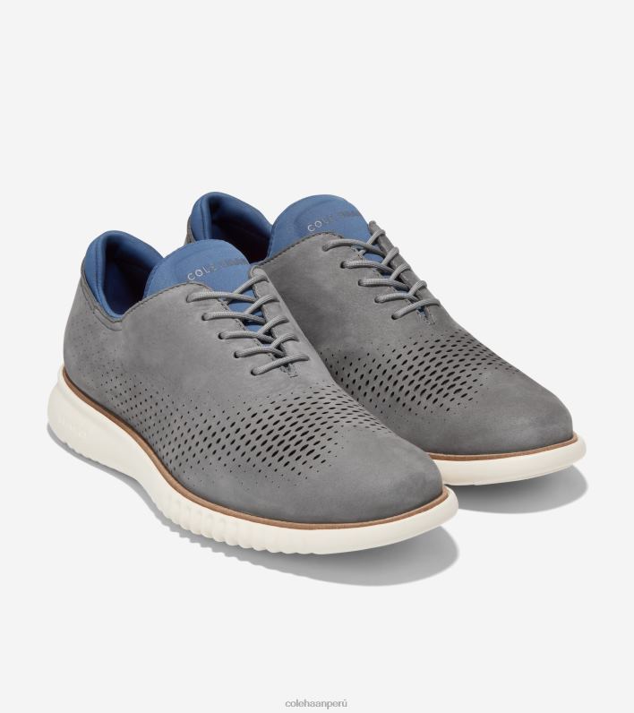hombres ciudad horizonte-alférez azul-marfil Cole Haan 2. punta de ala láser zerogrand oxford calzado 8FVV268