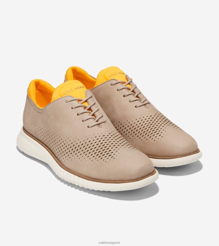 hombres duna-oro fusión-marfil Cole Haan 2. punta de ala láser zerogrand oxford calzado 8FVV269