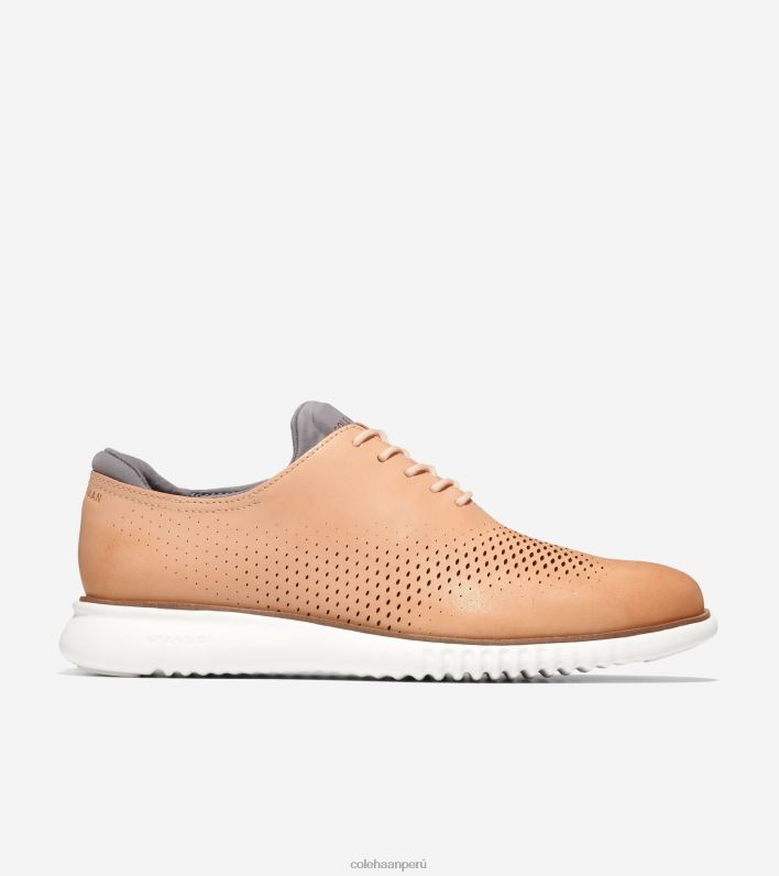 hombres horizonte de la ciudad de bronceado blanqueado-marfil Cole Haan 2. punta de ala láser zerogrand oxford calzado 8FVV267