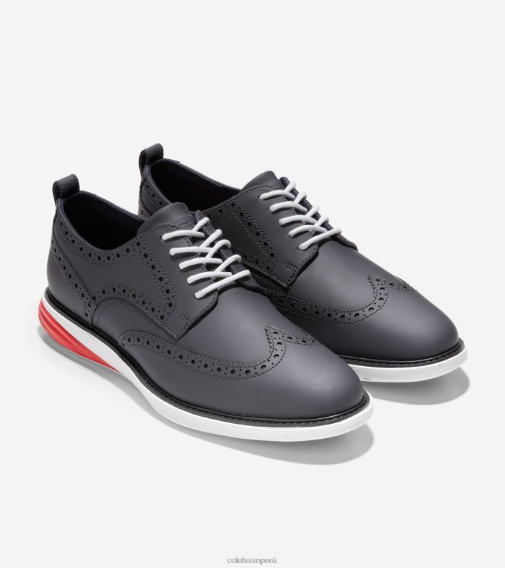 hombres índigo tinta-óptica llama blanca Cole Haan gran evolución shortwing oxford calzado 8FVV458