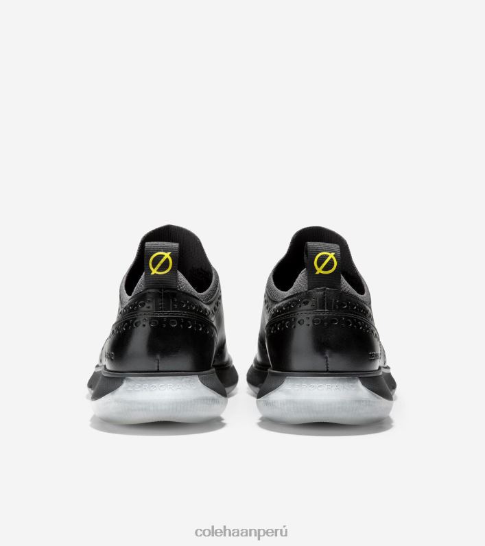 hombres negro Cole Haan 4.zerogrand punta de ala oxford calzado 8FVV372