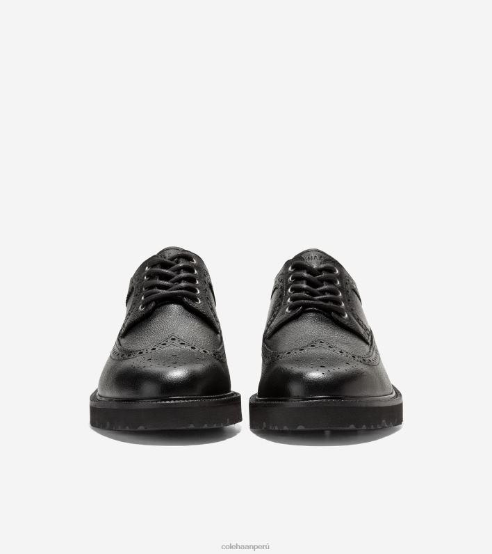 hombres negro Cole Haan clásicos americanos de ala larga oxford calzado 8FVV389