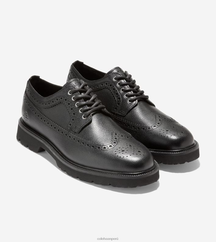 hombres negro Cole Haan clásicos americanos de ala larga oxford calzado 8FVV389