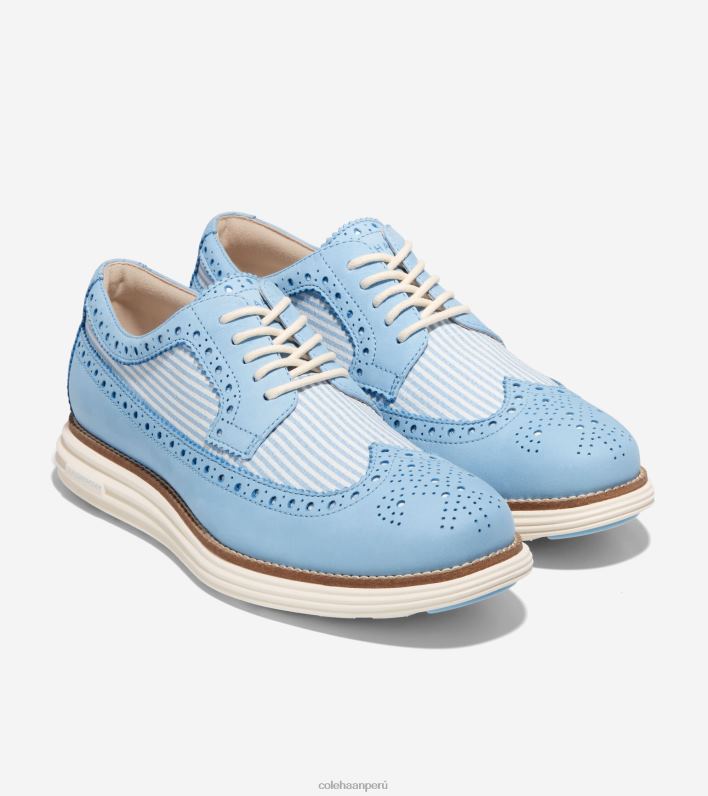 hombres seersucker de campana azul Cole Haan originalgrand remasterizado longwing oxford calzado 8FVV288