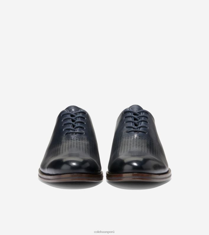 hombres tinta azul marino Cole Haan washington grand laser punta de ala oxford calzado 8FVV421
