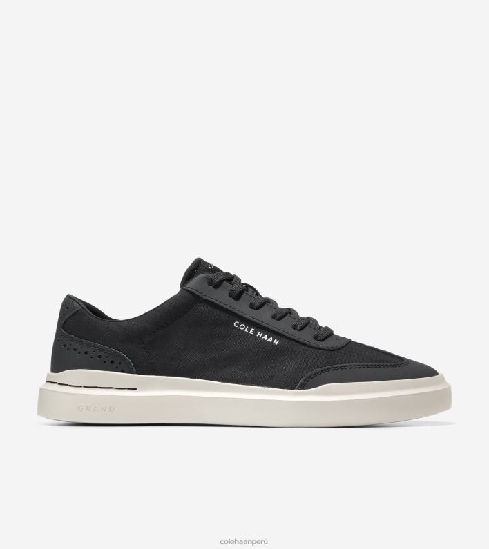 hombres abedul negro plateado Cole Haan tenis grandpro rally con puntera en t calzado 8FVV349