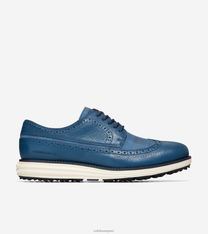 hombres alférez azul-marino blazer-marfil Cole Haan gran zapato de golf original calzado 8FVV406