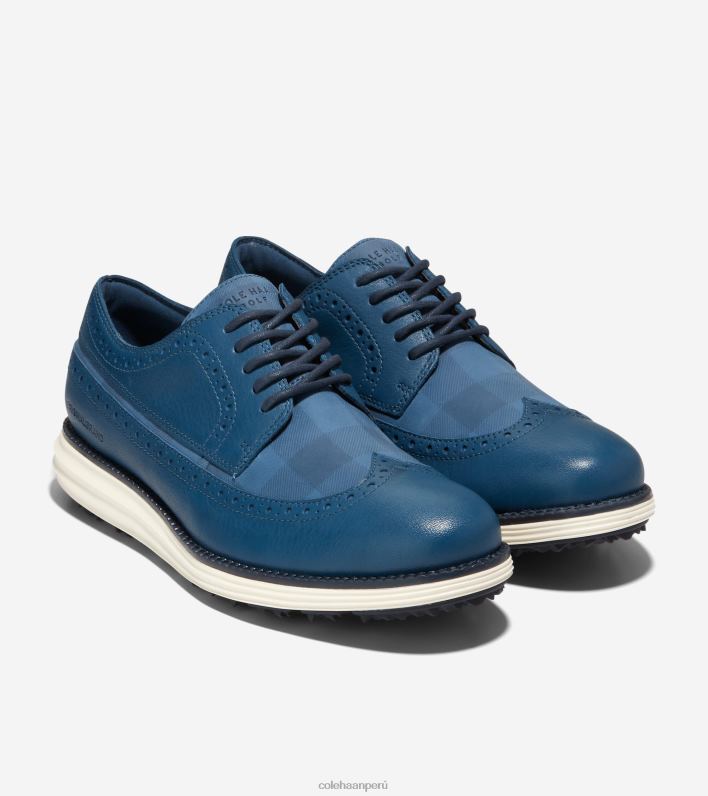 hombres alférez azul-marino blazer-marfil Cole Haan gran zapato de golf original calzado 8FVV406
