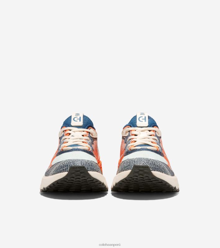 hombres alférez azul-nectarina-marfil Cole Haan 5.Zerogrand Zapatilla para correr con puntada bordada calzado 8FVV460