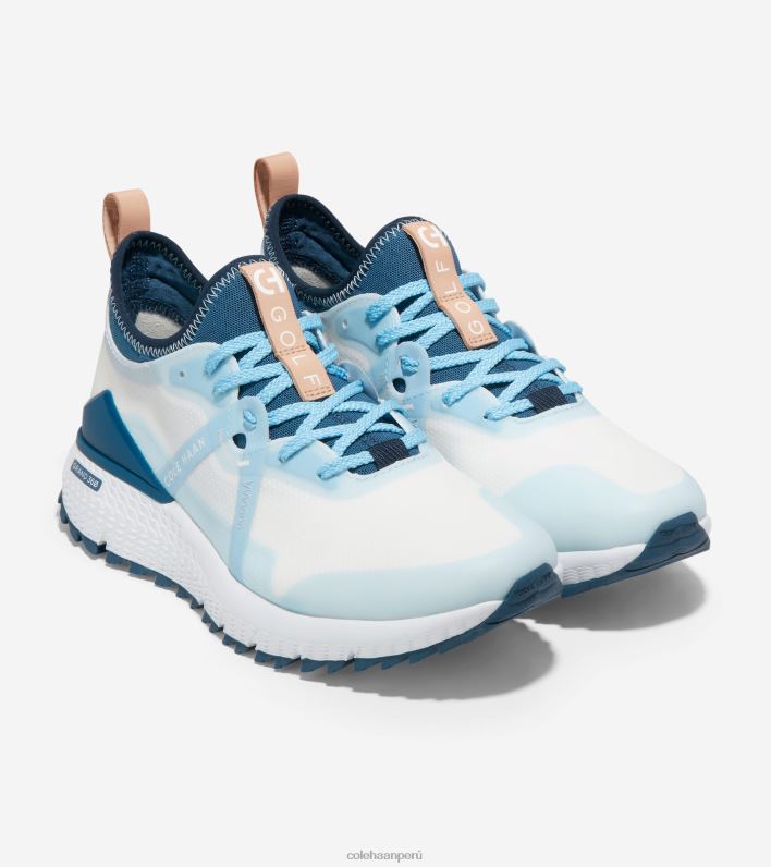 hombres blanco óptico-azul insignia Cole Haan zapato de golf de adelantamiento zerogrand calzado 8FVV411